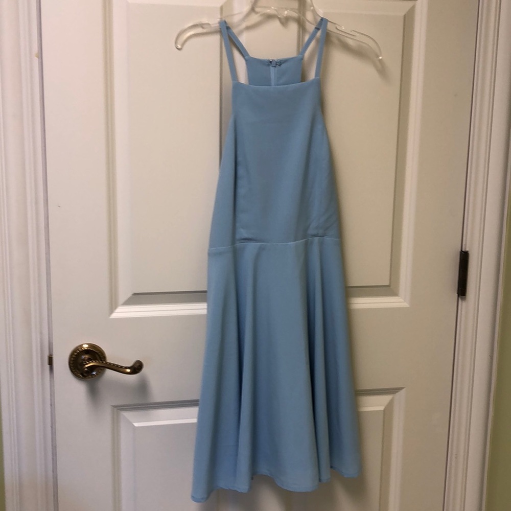 Lulu’s Dress light blue cut-out back
